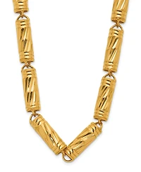 Macy's Bamboo Chain Necklace in 24K Yellow Gold