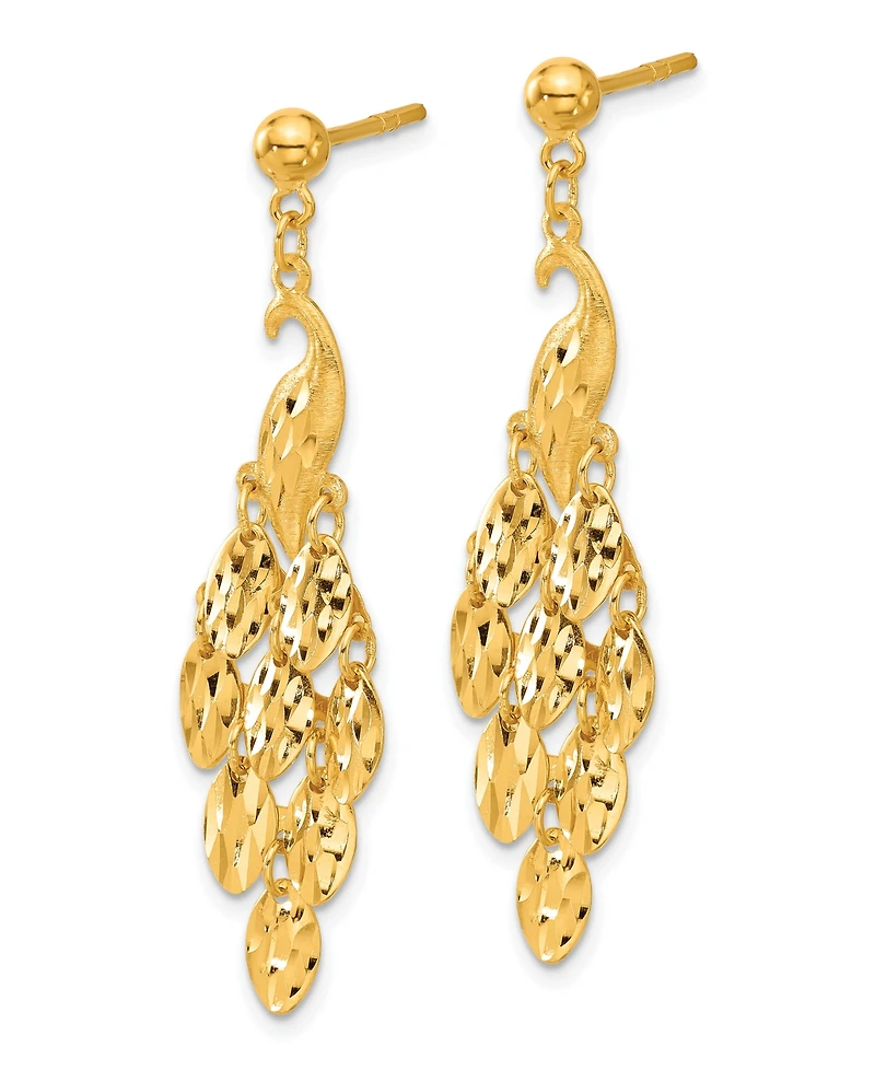 Macy's Dangle Drop Earrings in 24k Yellow Gold