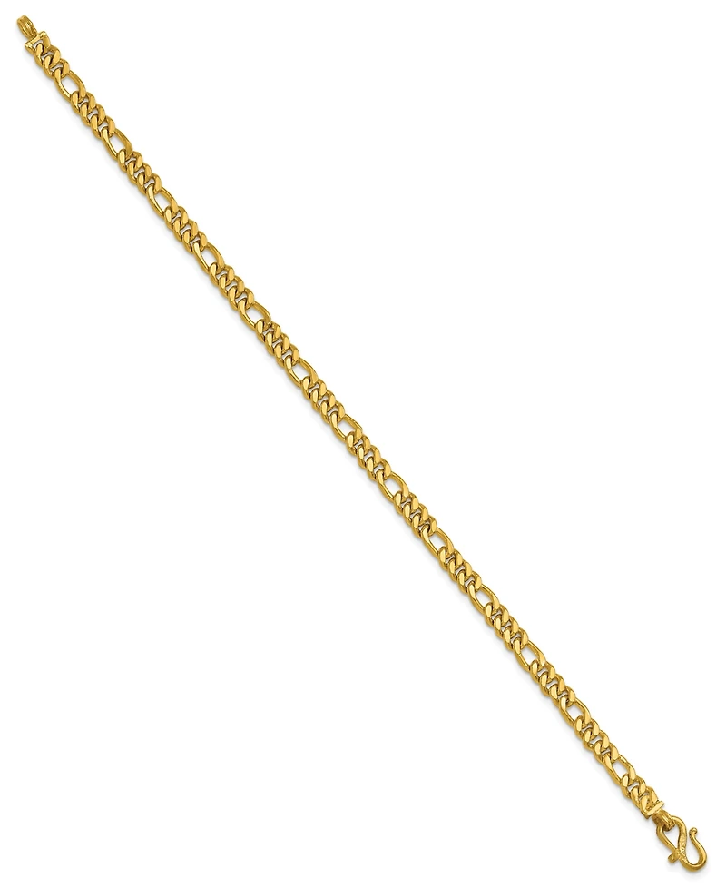 Macy's Figaro Chain Bracelet in 24k Yellow Gold