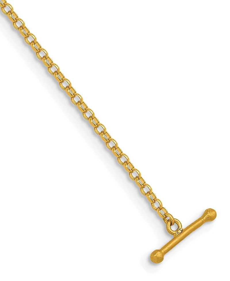 Macy's Rolo Chain Necklace in 24k Yellow Gold