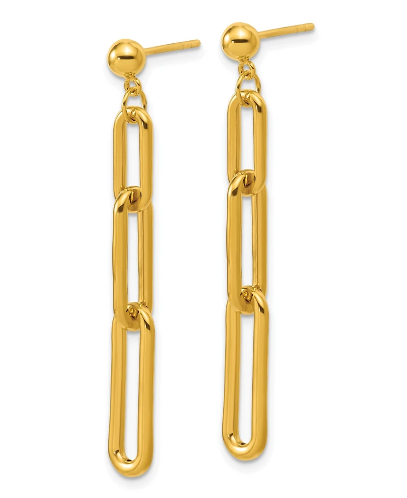 Macy's Dangle Drop Earrings in 24K Yellow Gold