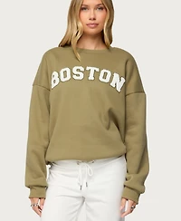 Edikted Women's Boston Girl Sweatshirt