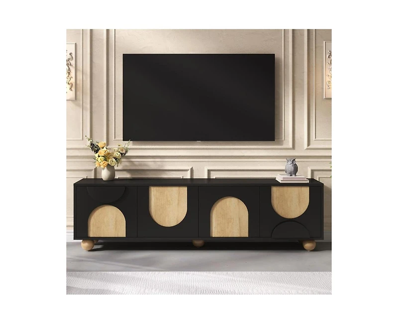 Farmhouse Storage Cabinet With Tv Stand