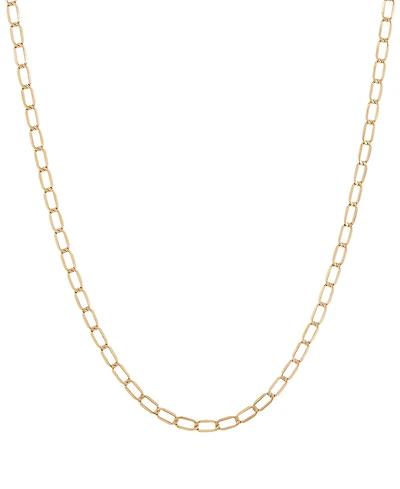 Macy's Hollow Curb Chain Necklace in 10K Yellow Gold