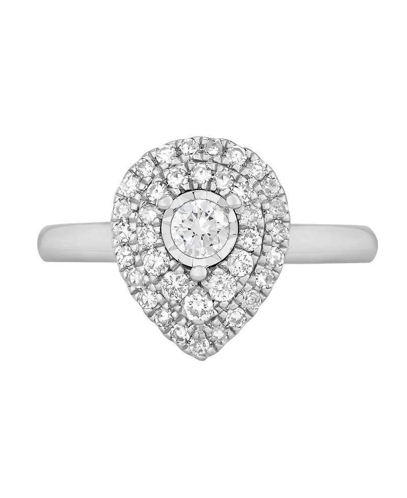 Macy's Diamond Engagement Ring (1/2 ct. t.w.) in 10k White Gold