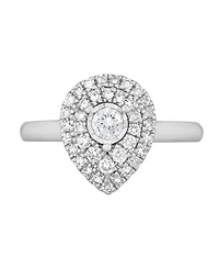 Macy's Diamond Engagement Ring (1/2 ct. t.w.) in 10k White Gold