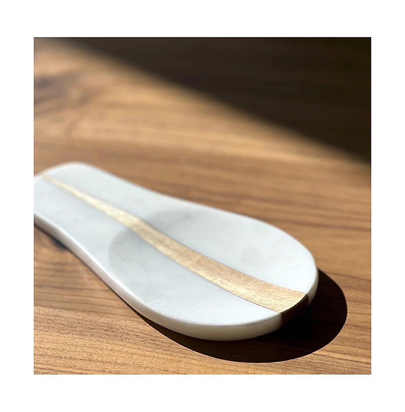 Verve Culture Marble and Wood Spoon Rest