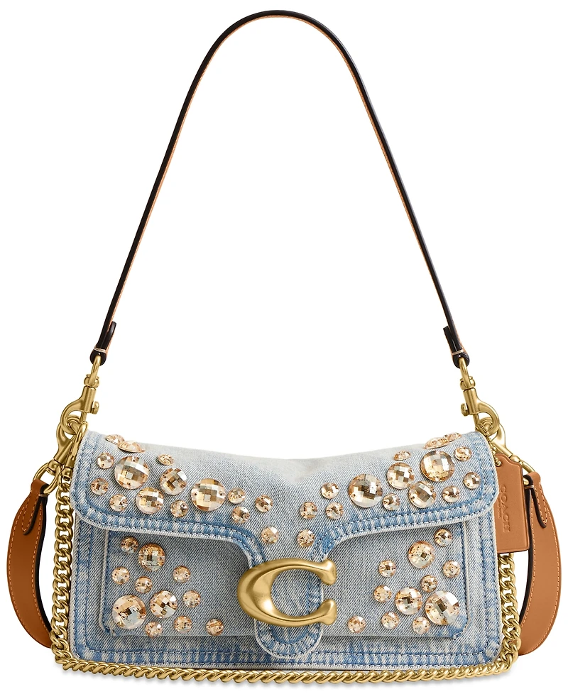 Coach Crystal Denim Tabby Small Shoulder Bag