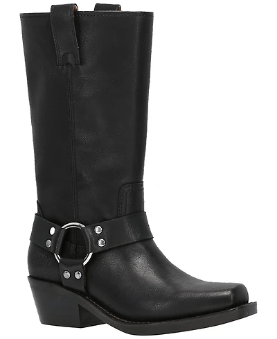 Frye and Co. Women's Lorrie Harness Stacked Heel Boots