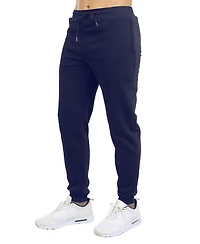 Blu Rock Men's Modern-Fit Heavyweight Jogger Sweatpants with Zipper Side Pockets