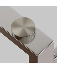 Streamdale 51" Modern Minimalist Glass Dining Table for 4-6 with Tempered Glass & Chrome Legs