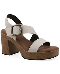 White Mountain Women's Barb Platform Sandal