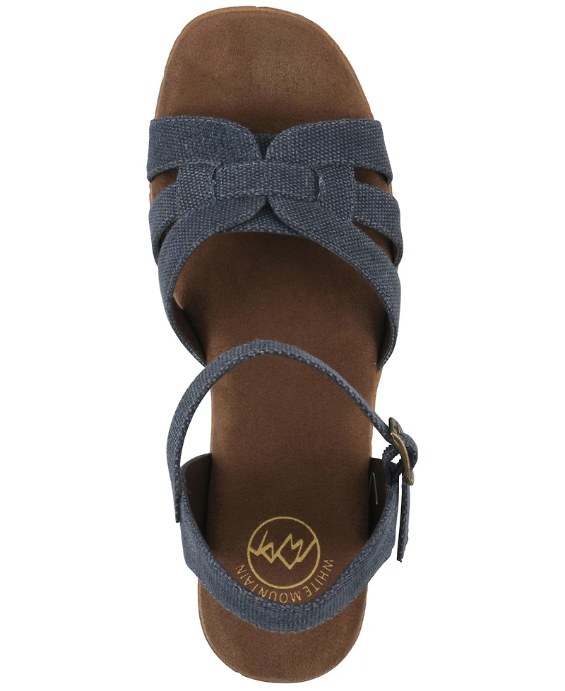 White Mountain Women's Barista Platform Sandal