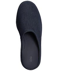 FitFlop Women's Platforms Denim Heeled Slip-On Mules