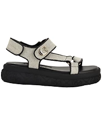 Guess Women's Lanara Quattro G Sporty Platform Footbed Sandals