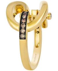 Le Vian Chocolate Diamonds (0.18 ct. t.w.) & Nude Diamond (0.04 ct. t.w.) Ring in 14k Honey Gold