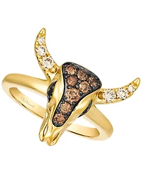 Le Vian Chocolate (0.30 ct. t.w.), Nude (0.18 ct. t.w.) & Blackberry (0.03 ct. t.w.) Diamond Ring in 14k Honey Gold