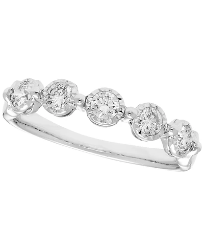 Macy's Diamond Band Ring (1/2 ct. t.w.) in 10k White Gold