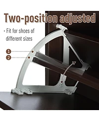 Homcom Shoe Storage Cabinet with 3 Large Fold-Out Drawers,