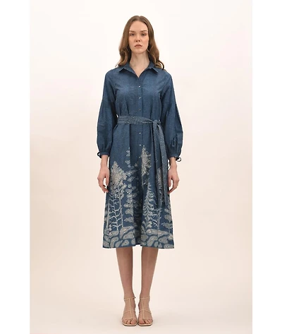 Celina Moon Women's Alicia Midi Shirt Dress