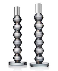 Philip Whitney Reed Clear Candlesticks, Set of 2