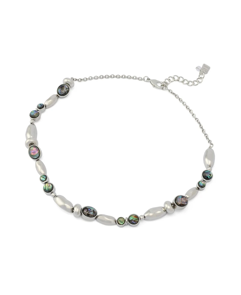 Robert Lee Morris Soho Abalone Beaded Collar Necklace