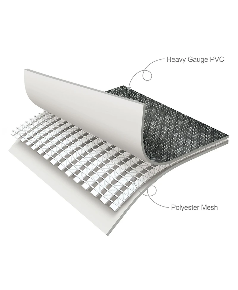 Funsicle 14' x 36" QuickSet Ring Top Above Ground Swimming Pool, Herringbone