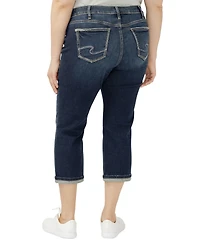 Silver Jeans Co. Plus Suki Mid Rise Curvy Fit Capri