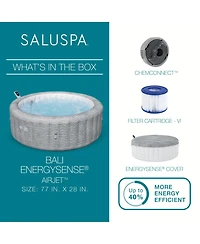 Bestway SaluSpa Bali Smart AirJet Inflatable Hot Tub w/ Energy Sense Cover.
