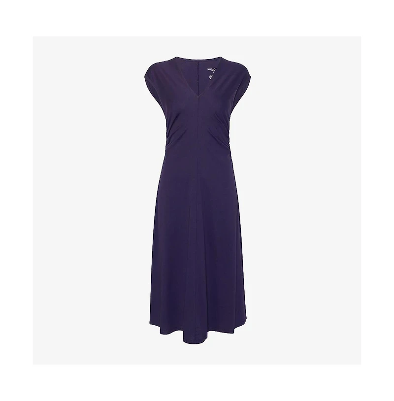 M.m.LaFleur Women's Marina Ruched Organic Jersey Pima Cotton dress