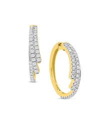 Forever Grown Diamonds Lab-Grown Diamond Hoop Earrings (1 ct. t.w.) Sterling Silver (also 14k Gold Plated Silver)