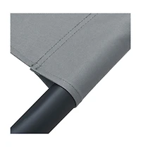 vidaXL Sun Lounger Oxford Fabric, Polyester, Steel Large