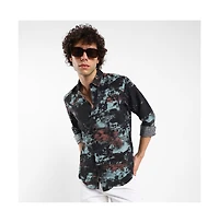 Campus Sutra Men's Contrast Dab Shirt