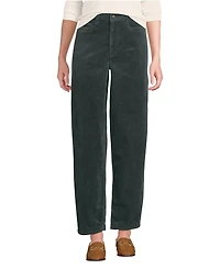Lands' End Women's Corduroy High Rise Barrel Leg Ankle Pants