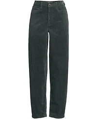 Lands' End Women's Corduroy High Rise Barrel Leg Ankle Pants