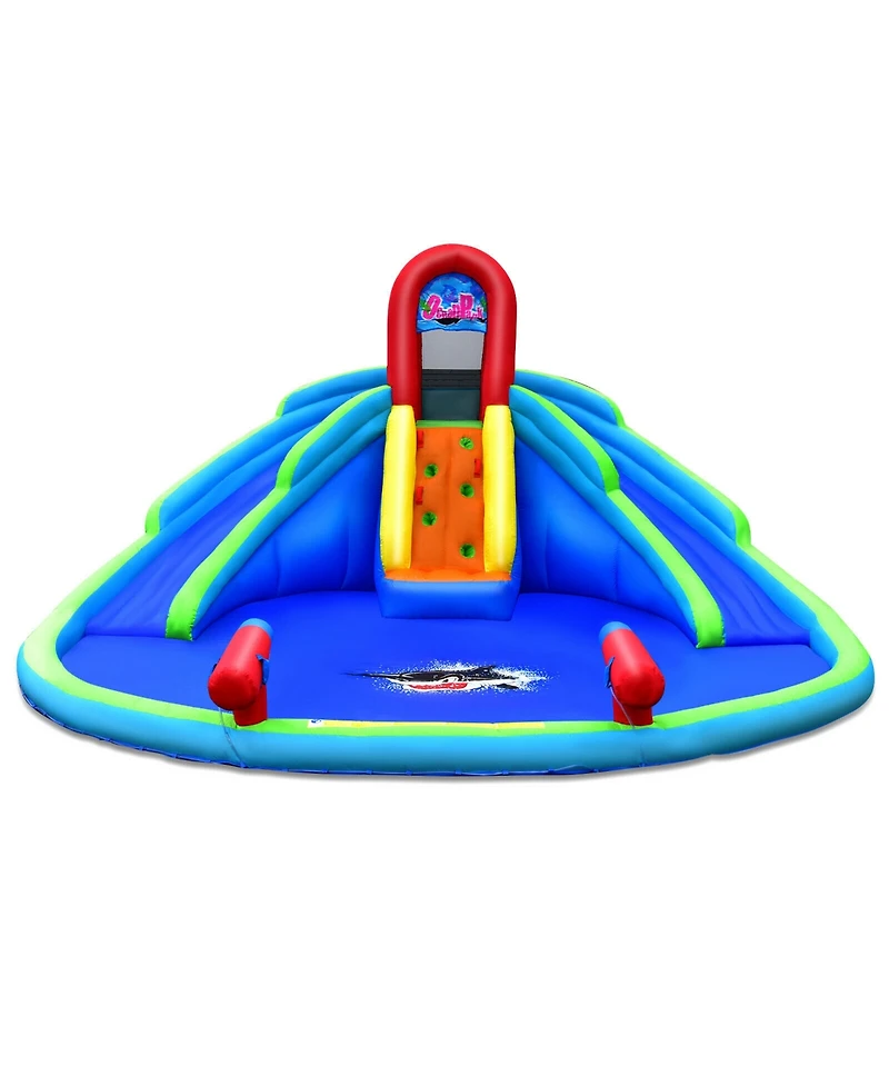 Skonyon Inflatable Waterslide Bounce House with Upgraded Handrail without Blower