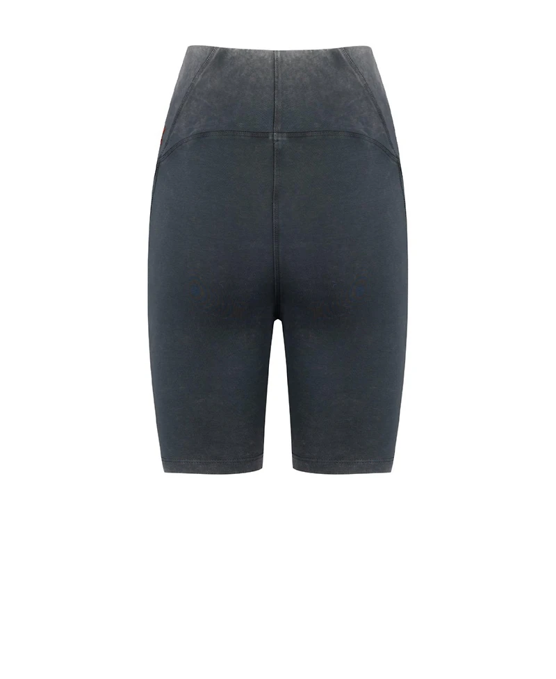 Pcfg Women's Cotton Acid Wash Biker Leggings