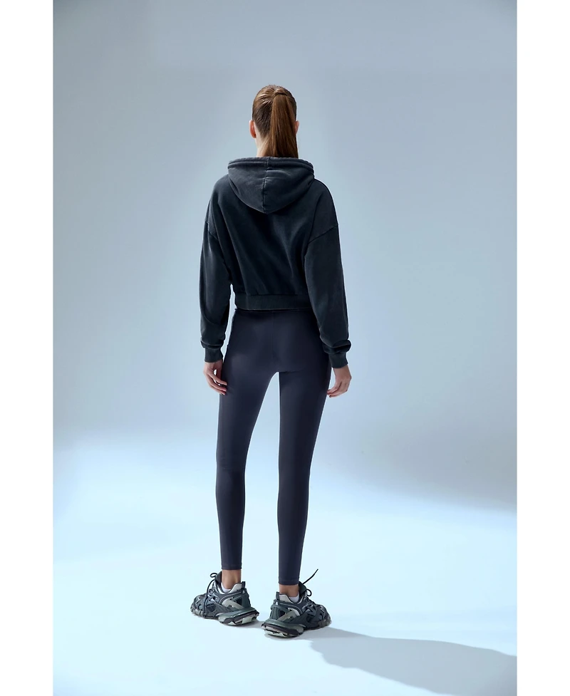 Pcfg Men's Acid-Wash Cotton Full-Zip Hooded Sweatshirt