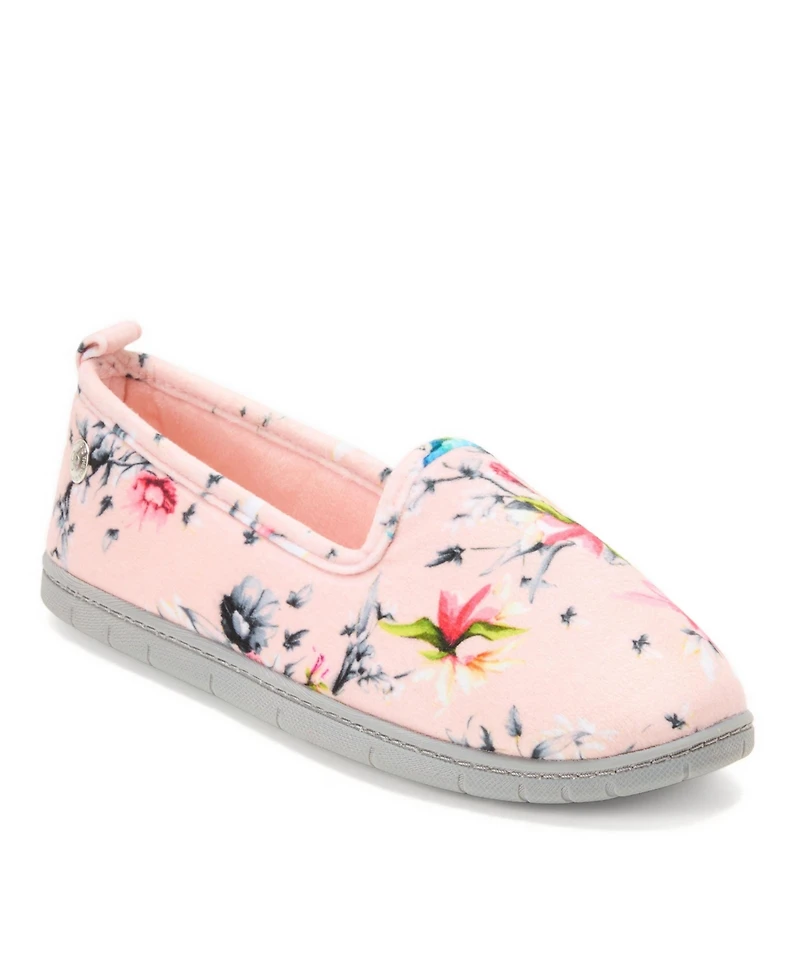 Dearfoams Women's Rachel Velour Closed Back House Slipper