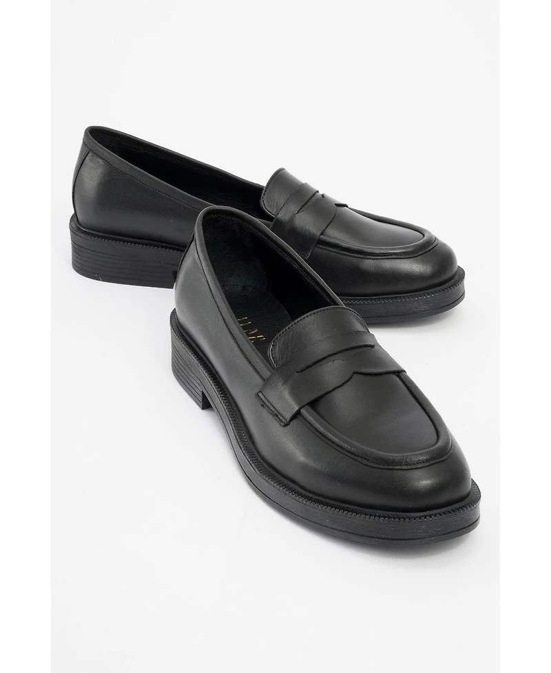 Bree Platform Penny Leather Loafer (Women)