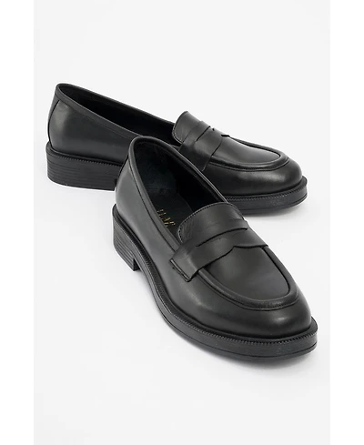 Bree Platform Penny Leather Loafer (Women)