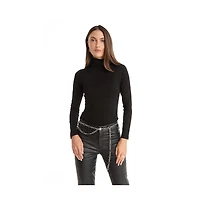 The Noli Shop Women's Alina Rose Turtleneck Top