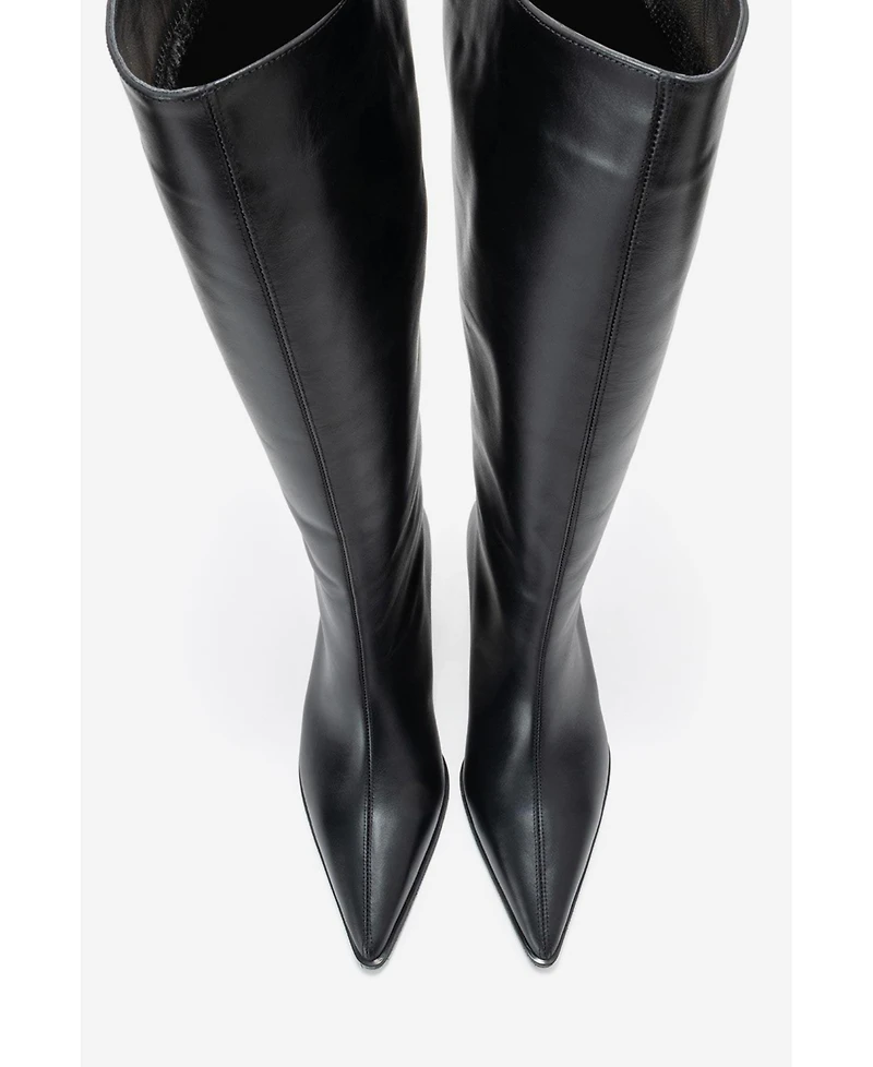 Forever & Always Shoes Siora Leather Knee High Boot (Women)