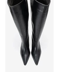 Forever & Always Shoes Siora Leather Knee High Boot (Women)