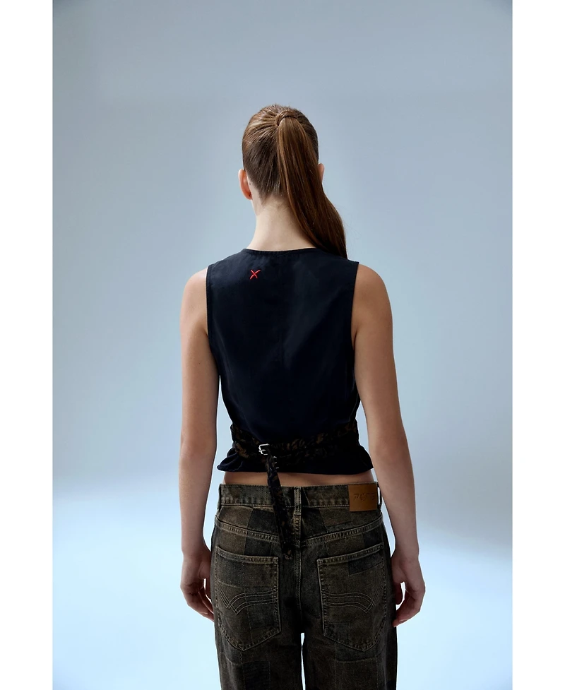 Pcfg Women's Leopard Kangaroo Vest