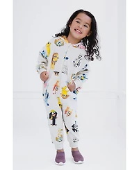Bluey Girls Fleece Zip Up Coverall