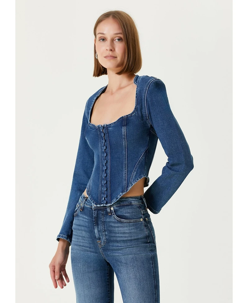 Pcfg Women's Denim Corset Top