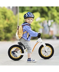 Sugift 12-Inch Balance Bike with Adjustable Seat and Rotatable Handlebar for Over 36 Months Old