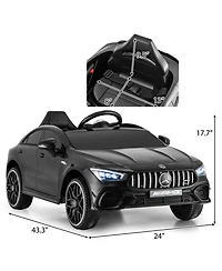 Sugift 12V Kids Ride on Car Mercedes-Benz Amg Cla 45 with Remote
