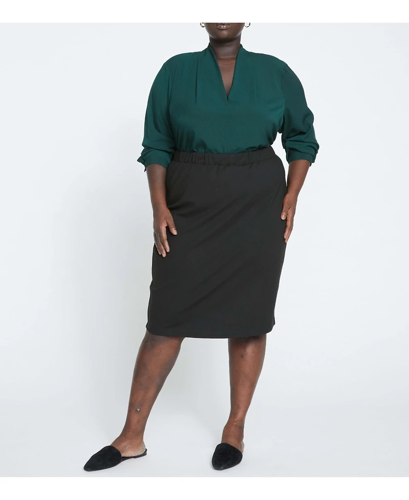 Universal Standard Plus Danube Ponte Skirt